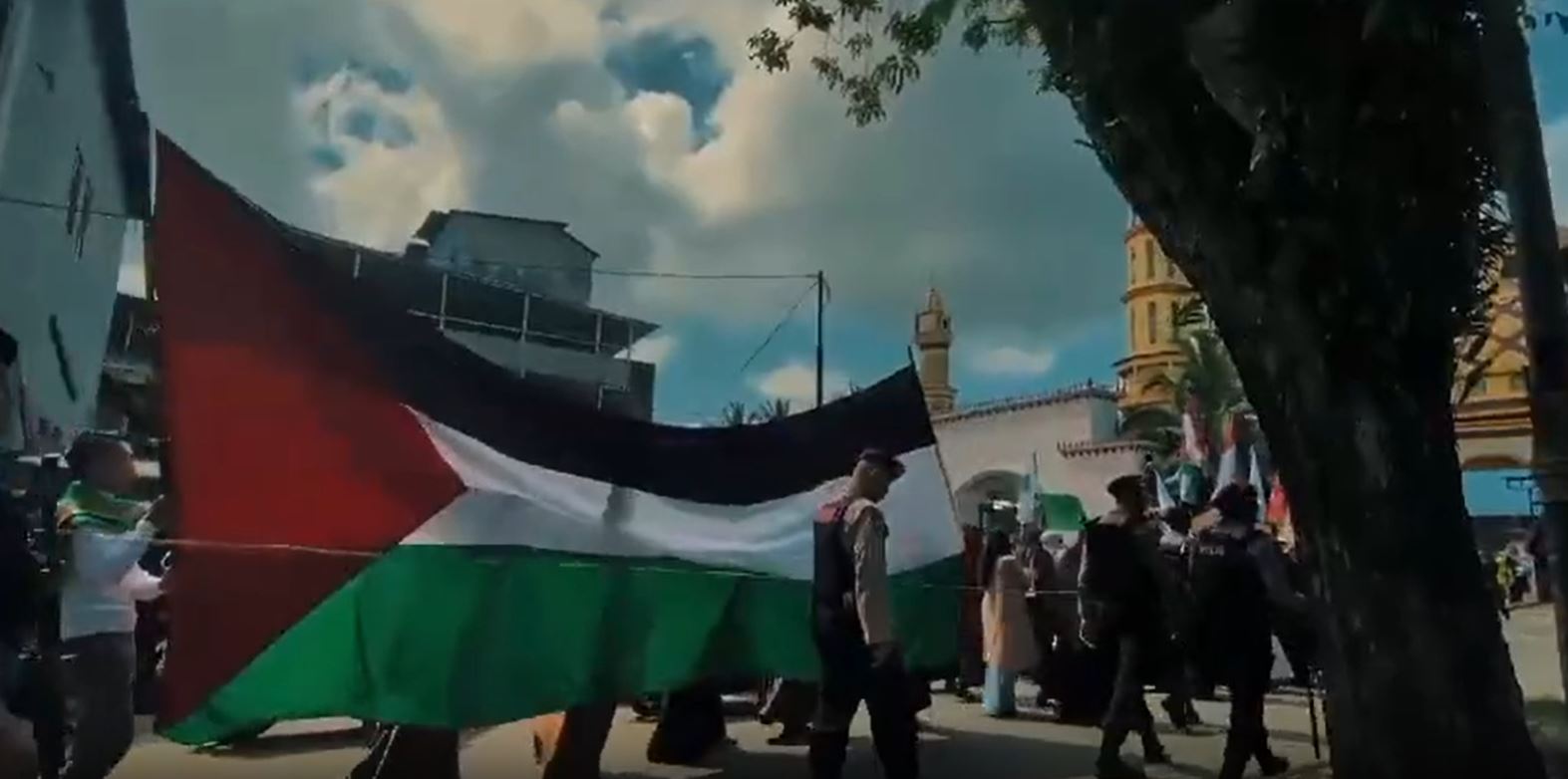 Video: A massive demonstration in Ambon, Indonesia, in solidarity with Palestinian people 