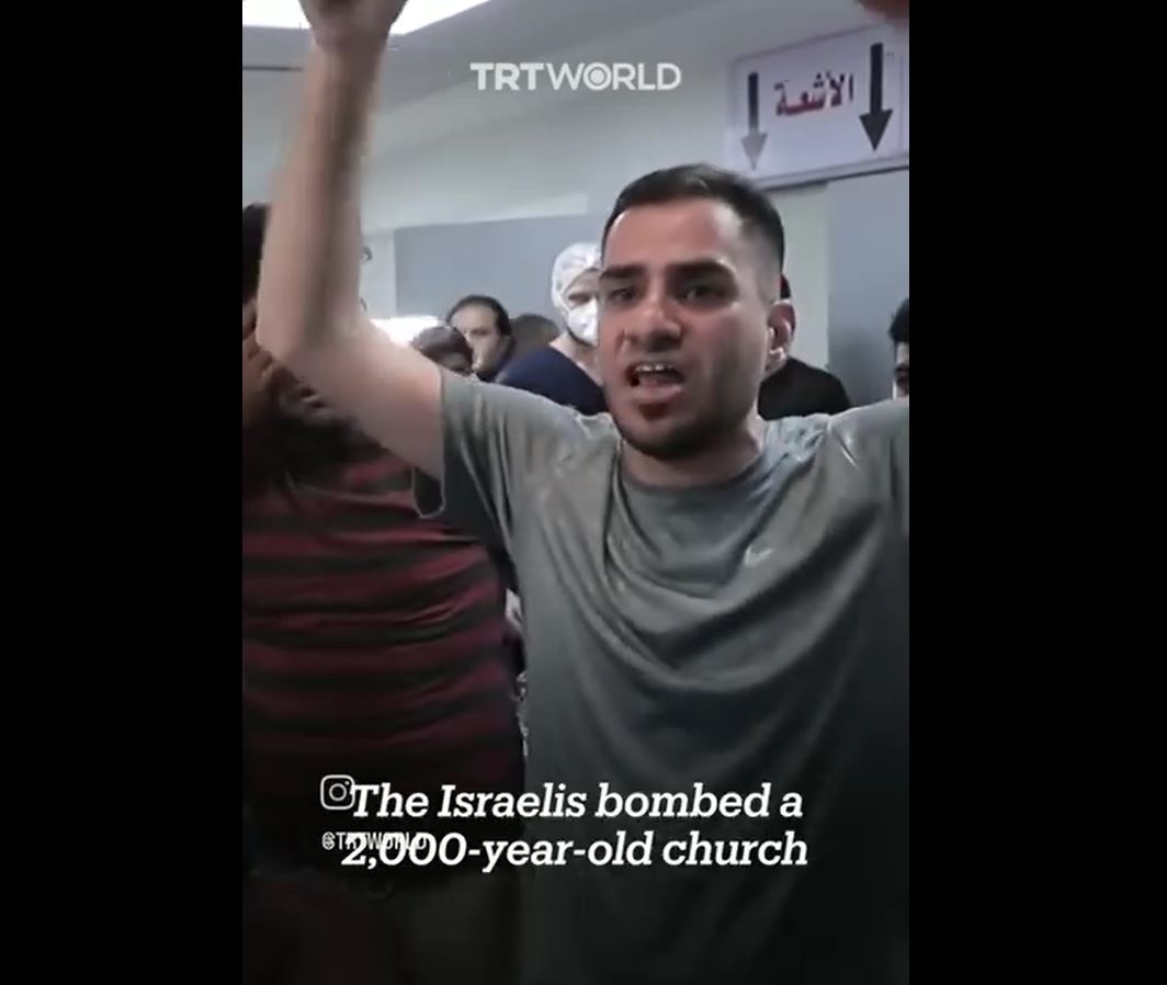 Video: Israeli military target Muslims, Christians, Churches, Mosques in Gaza