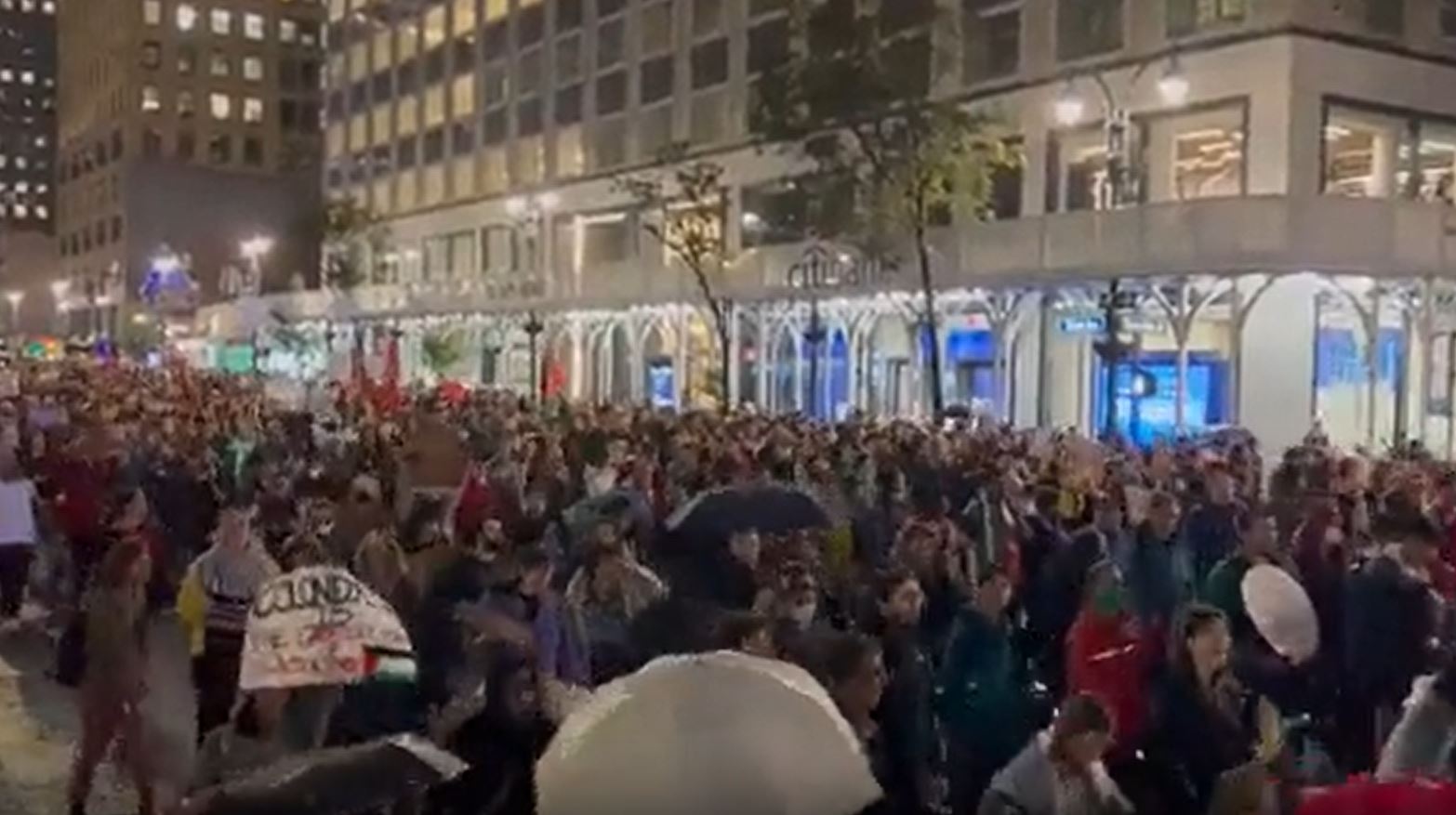Video: Massive protest in New York in support of Gaza demanding a ceasefire
