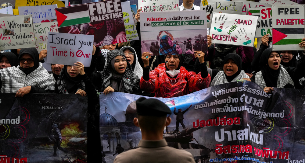 Pro-Palestinian rally held in Bangkok, Thailand (+Video)