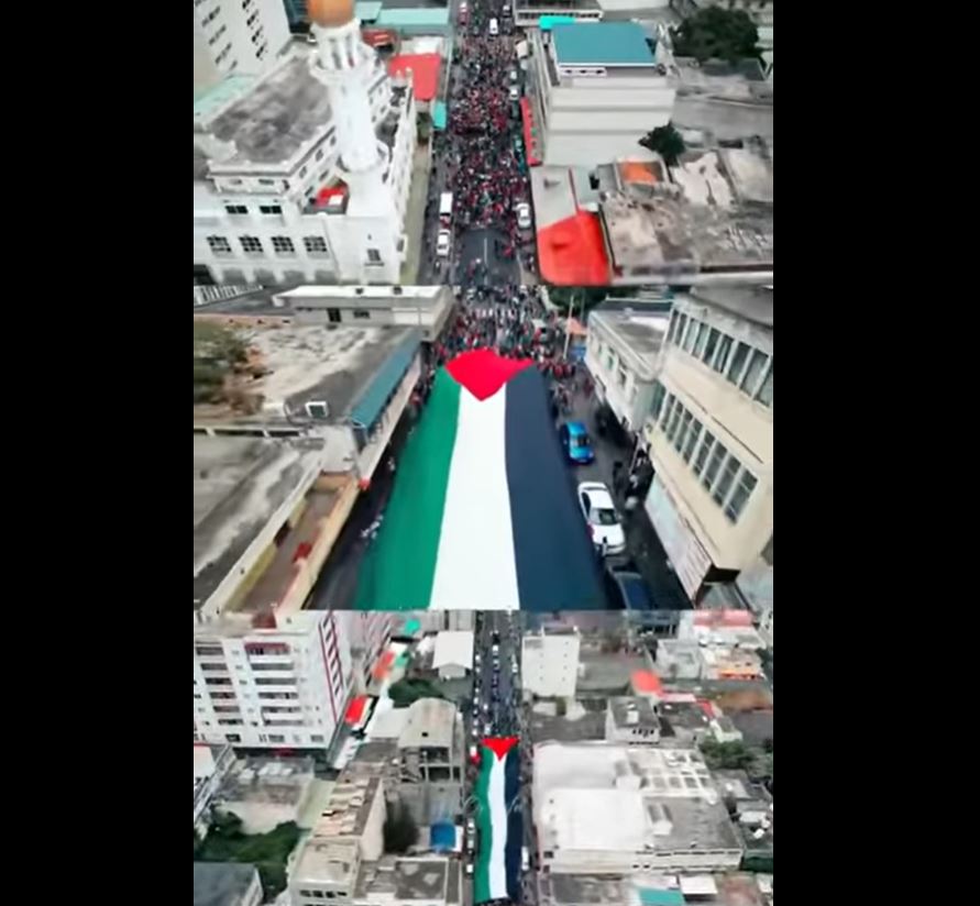 Video: Solidarity rally with people of Gaza in Mauritius island, Indian Ocean