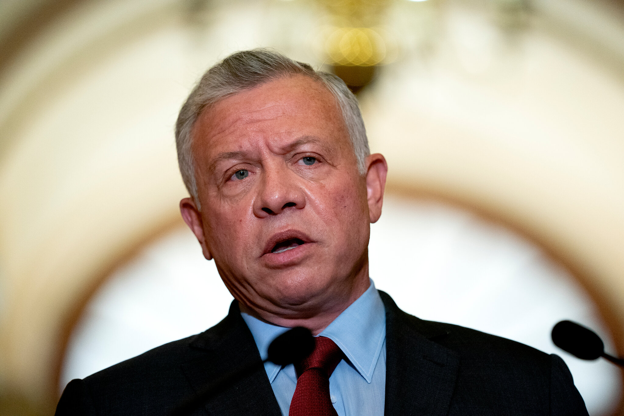 Jordanian King denounces Zionist crimes in Gaza