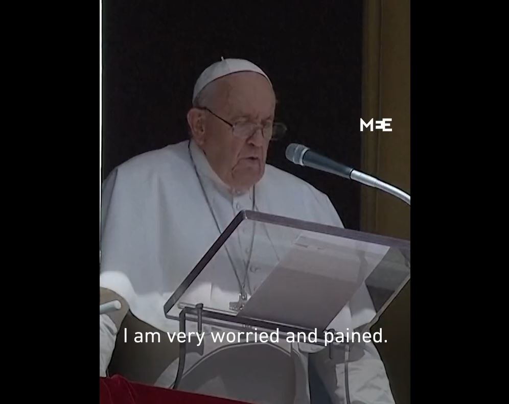 Video: Pope Francis calls for end to Israel-Gaza conflict war 