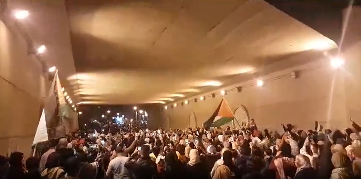 Video: Thousands demonstrated in Tangier, Morocco in solidarity with Palestinian 