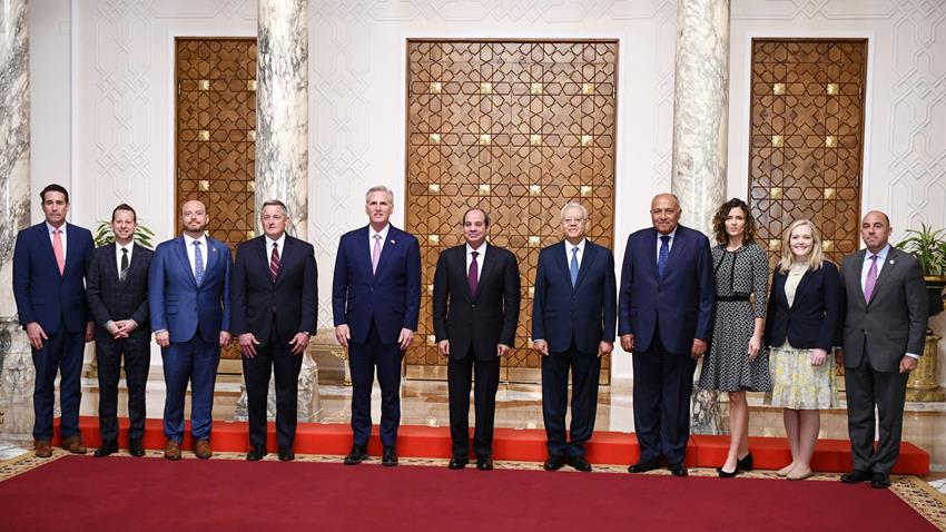 السيسي يطلع على زيارة وفد الكونغرس الأمريكي لإسرائيل ويوجه رسالة حول غزة