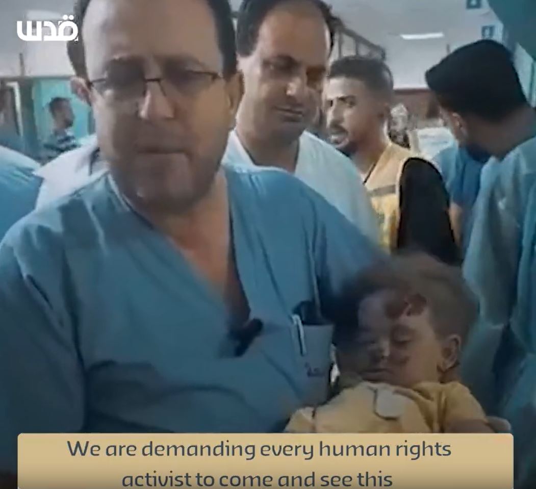 Video: An appeal by a doctor in Gaza to Int'l community