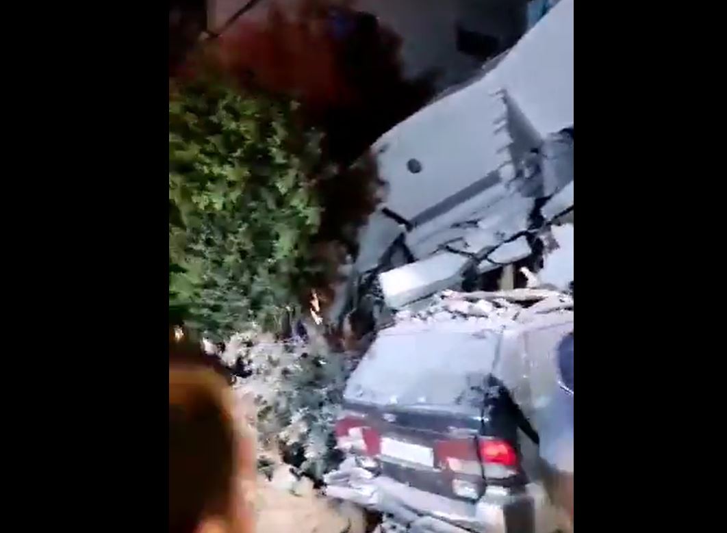 Video: Israeli warplanes target a house in Jabalya, Gaza last night