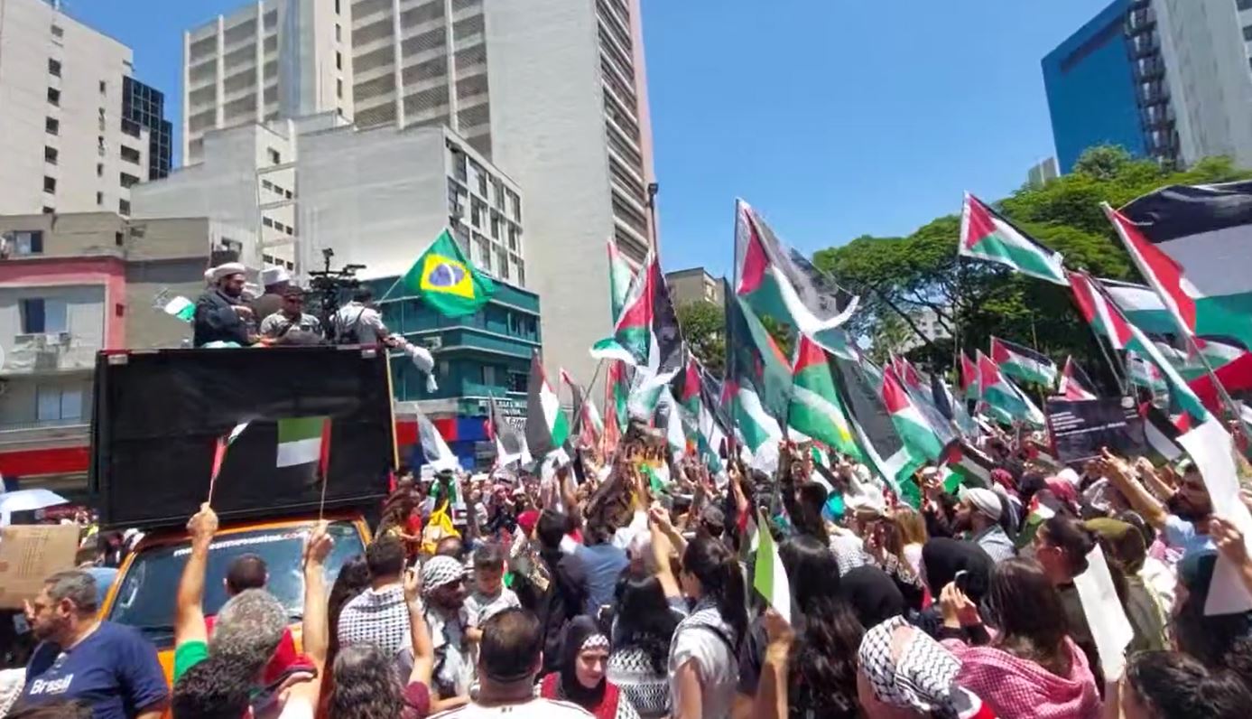 Video: Solidarity with Palestine in São Paulo, Brazil