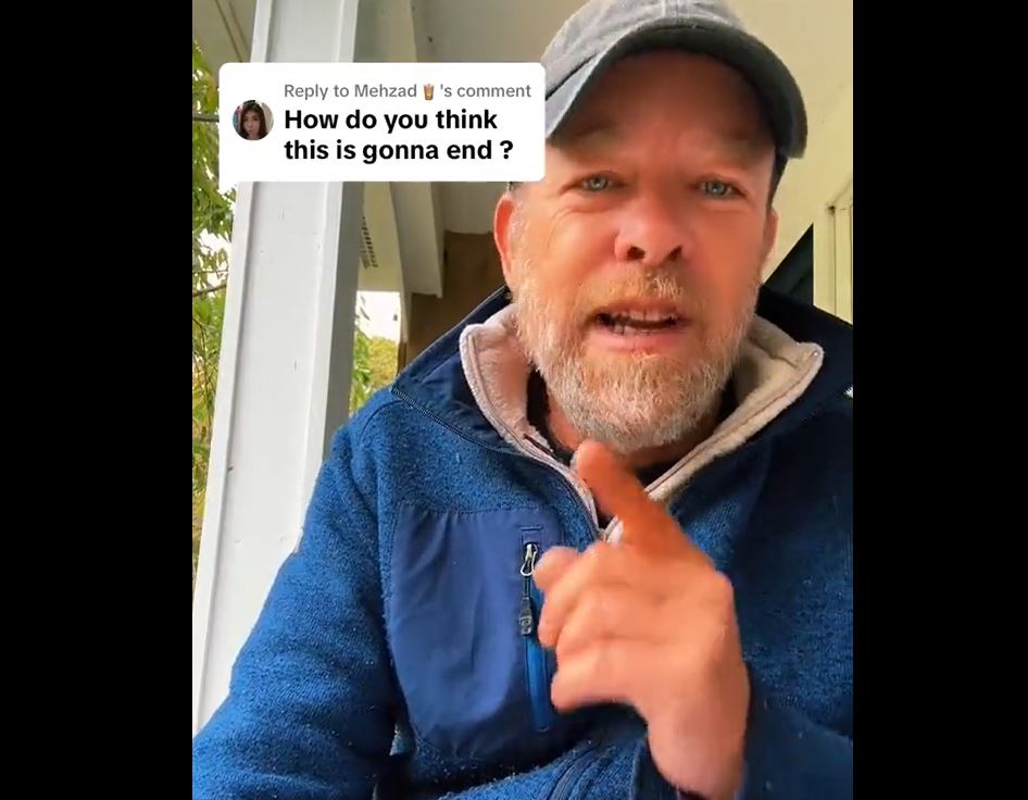 Video: American man says he never vote for another politician who supports funding of Israel