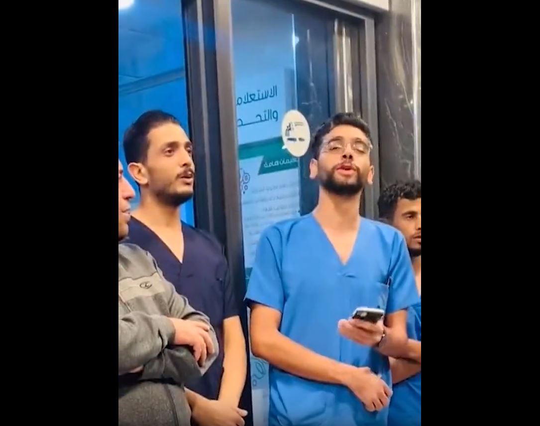 Video: Palestinian Drs in Al-Awda hospital of Gaza stressing will not evacuate hospital