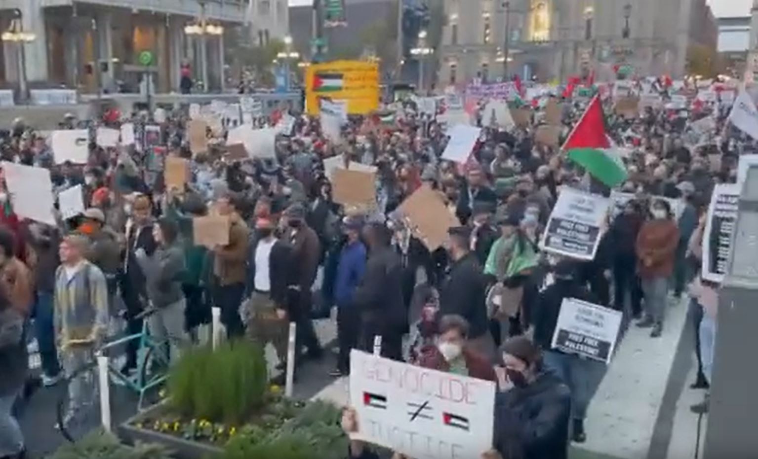 Video: Palestinian supporters in Philadelphia, US protested against Israeli genocide in Gaza 
