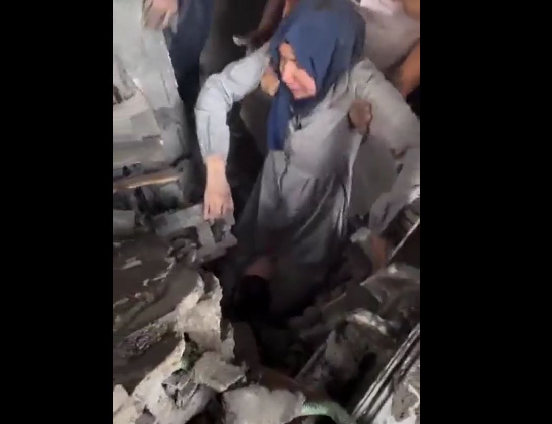 Video: Death and destruction as terrorist Israel bombs a bustling neighborhood in Gaza last night