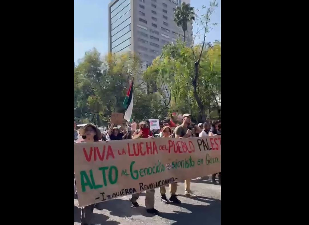 Video: Mass pro-Palestine protest in across Latin America, 'Mexico'