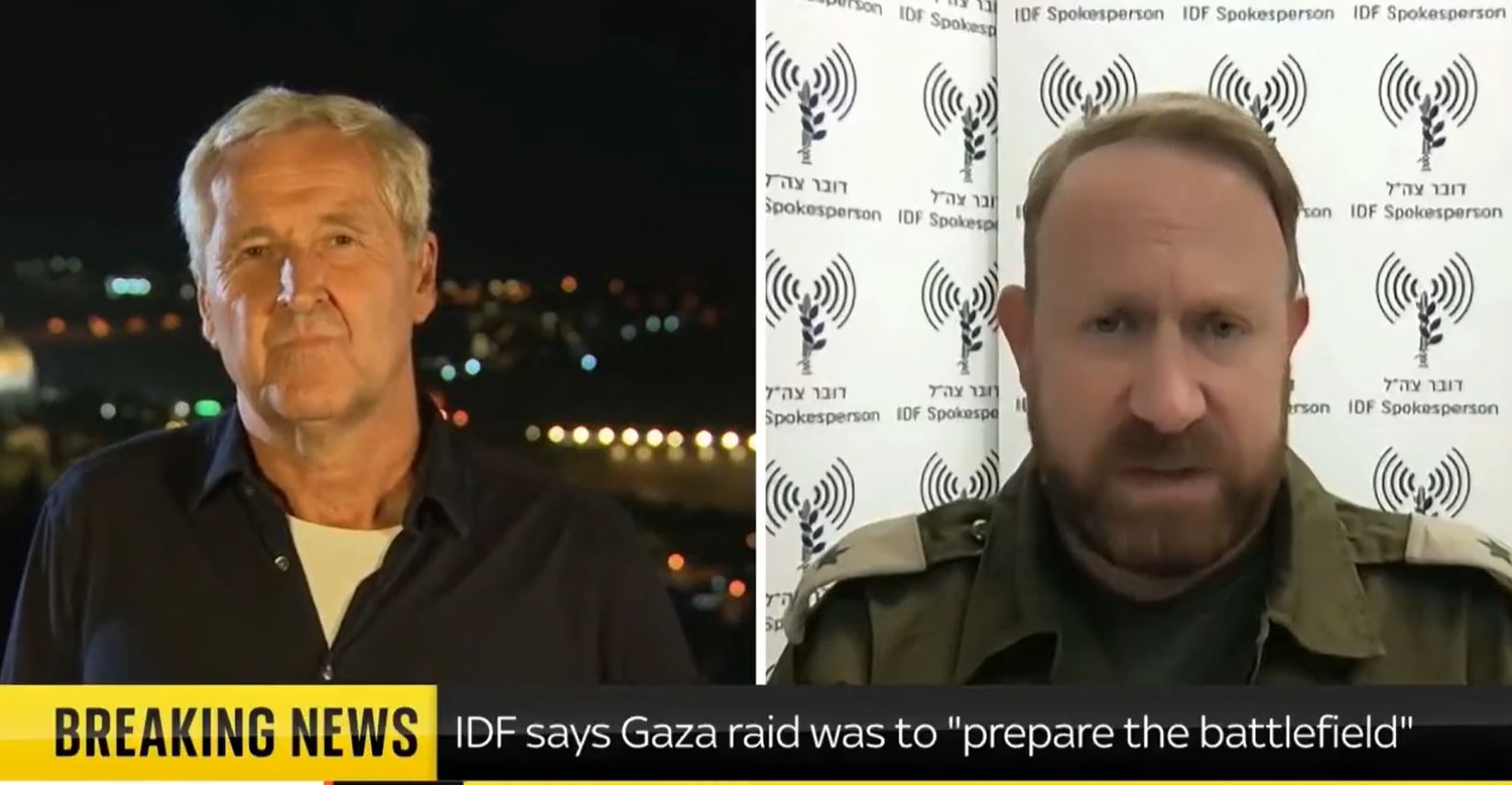 Video: Spokesman for Israeli military claims that Israel is not bombarding Gaza!