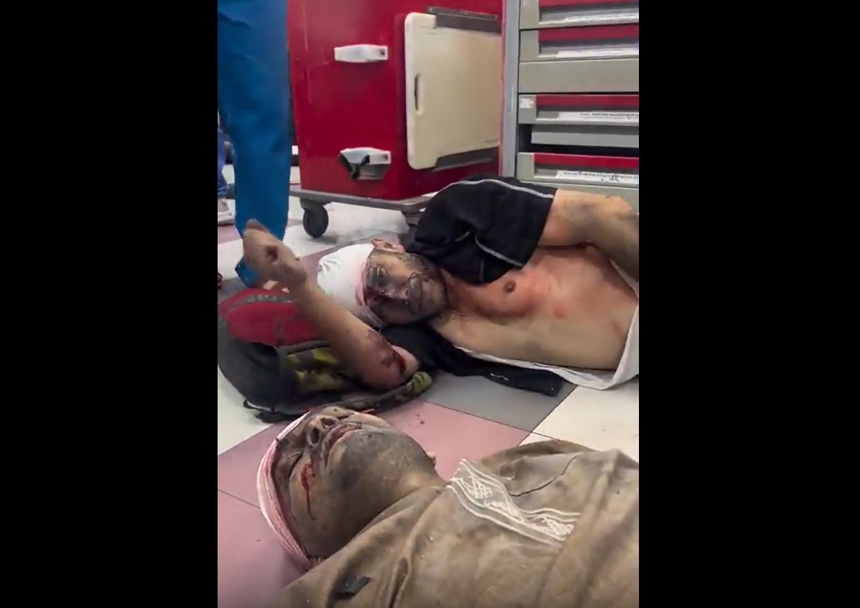 Video: With collapse of healthcare system in Gaza, this is how wounded treated on hallways without anesthesia