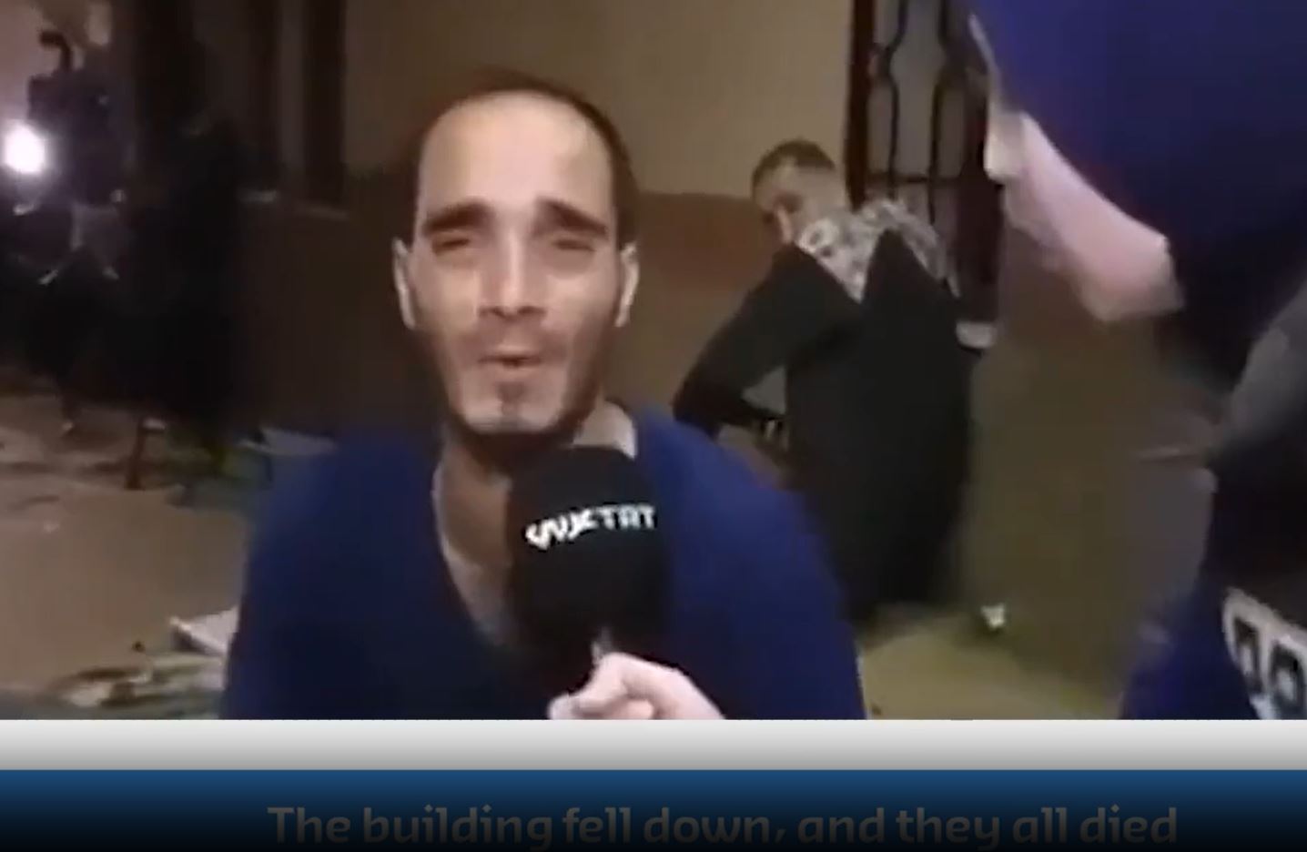 Video: "All of those, who were in building killed, Nearly 20 families martyred" says Gazan man