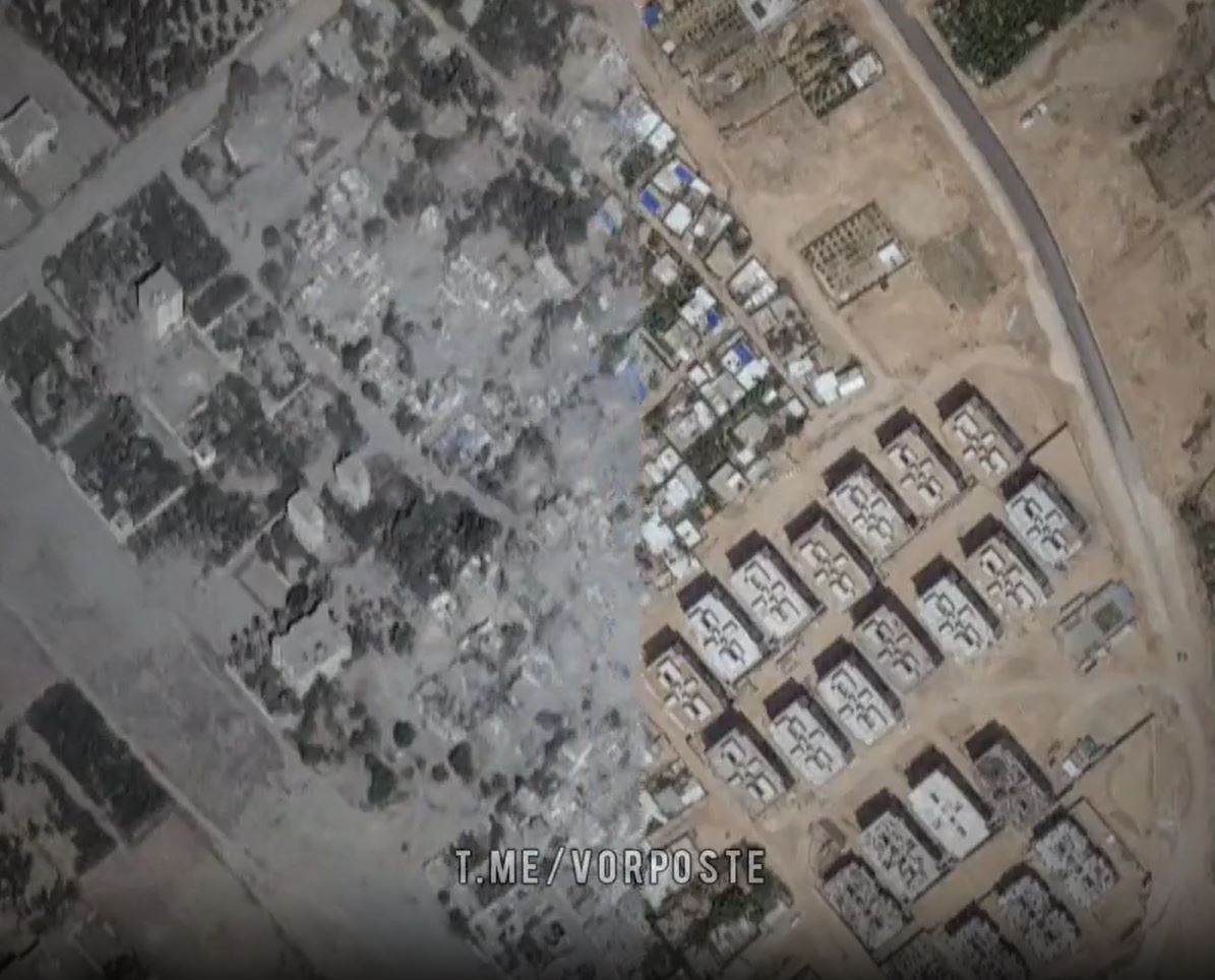 Video: Satellite images of northern and southern areas of Gaza after and before Israeli aggressions