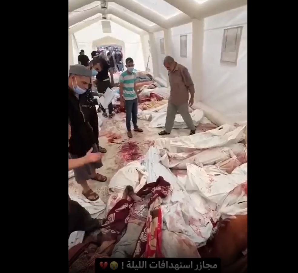 Graphic Video: Hundreds of Palestinian dead bodies pile up everywhere after Israeli air attacks last night