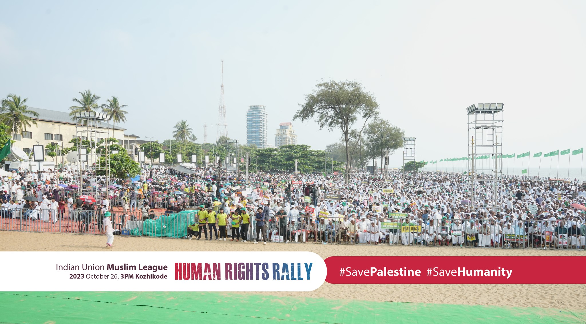 Video: Massive rally in solidarity with Palestine and anti-Israel protest in Kozhikode, Kerala State, India
