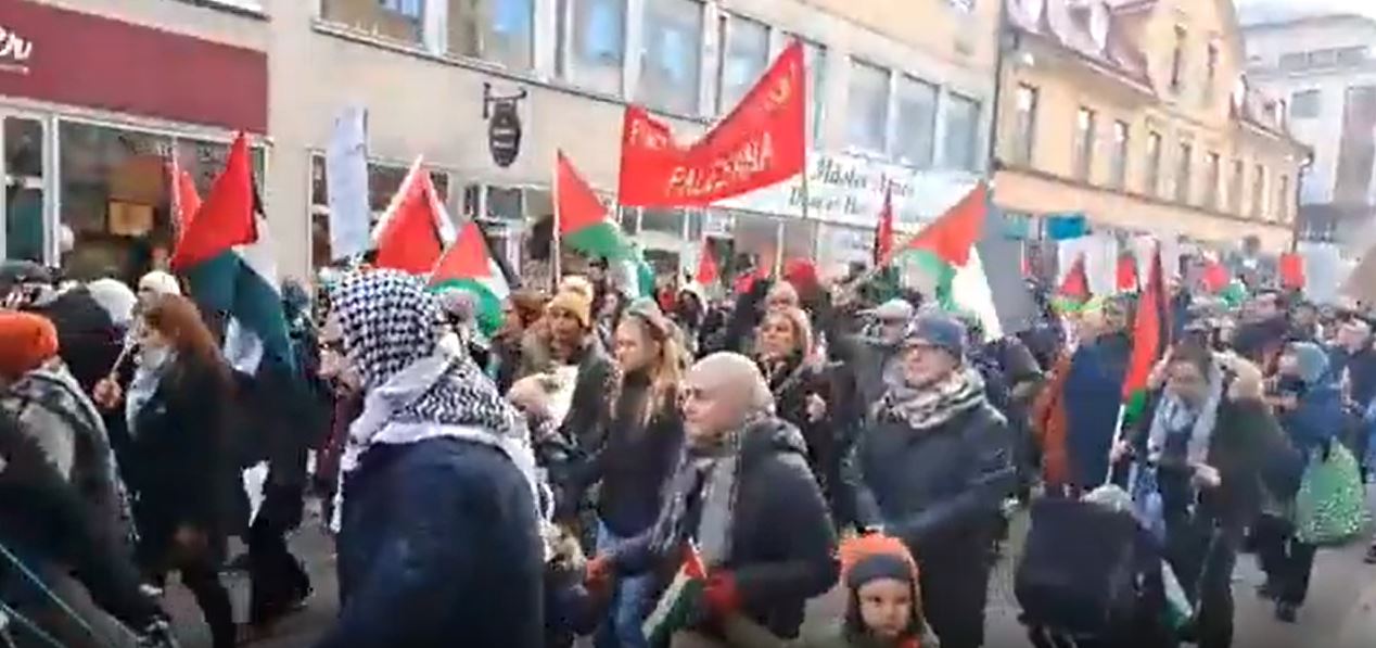 Video: Solidarity with Palestine in Sweden 