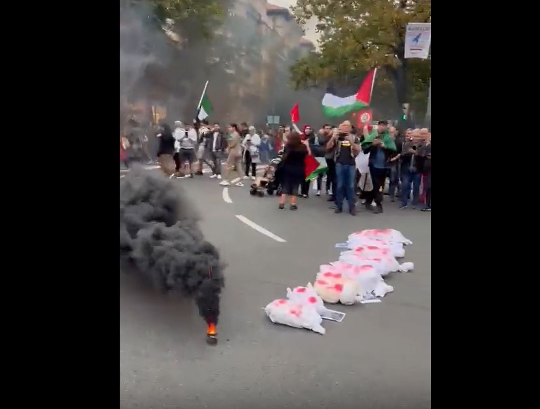Video: Solidarity with Palestinian people in Bilbao, Spain