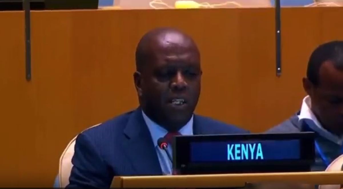 Video: Kenya's UN rep defends Palestine and acknowledges their rights for freedom and their land