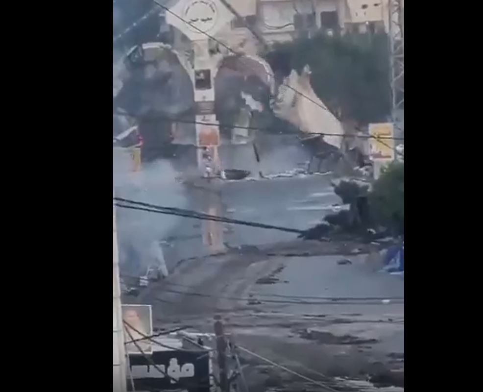 Video: Occupying Israeli army destroys main gate to Jenin, West Bank