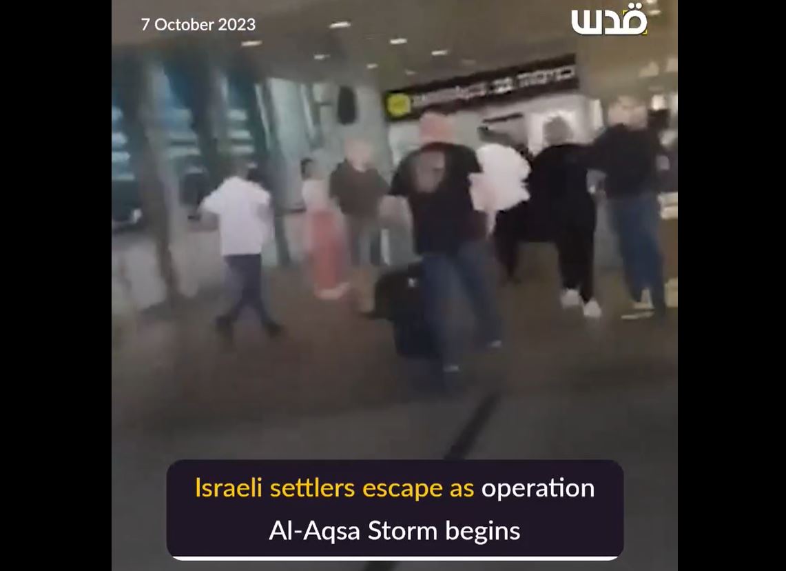 Video: Israeli settlers escaping through airports in 1948 occupied territories