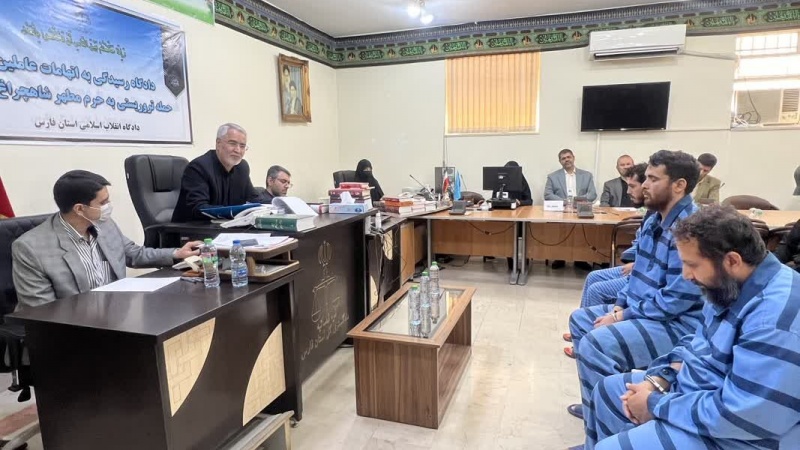  Первое заседание суда виновных в недавнем нападении на святыню Шахчераг