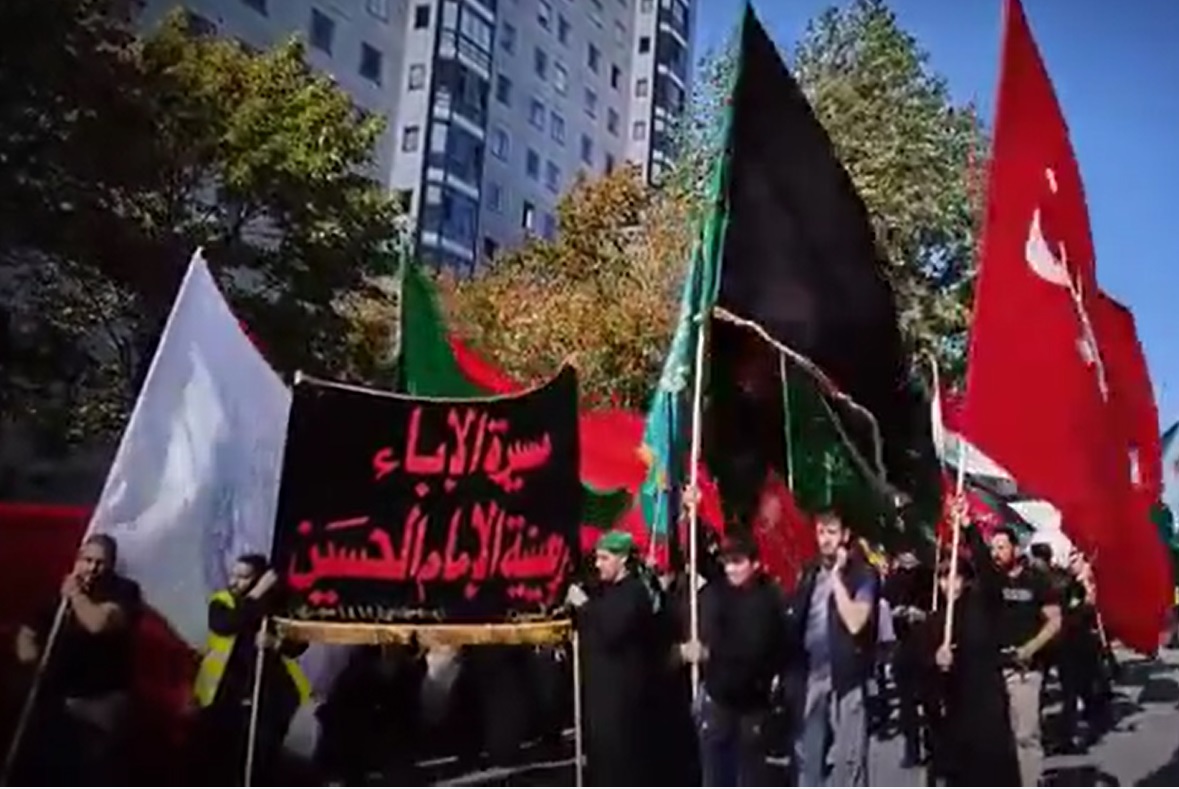 فيديو / المسلمون الشيعة في مالمو السويدية يحيون ذكرى أربعينية الإمام الحسين (ع)