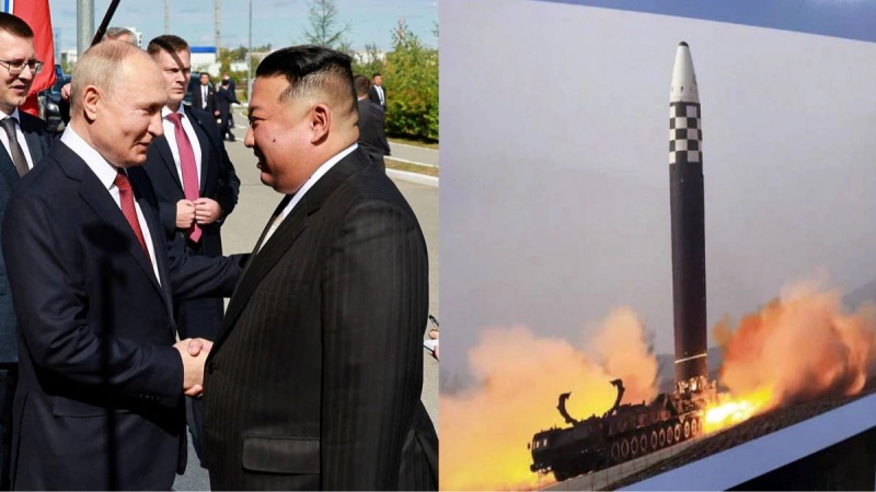  北朝鮮が短距離ミサイル２発を発射、キム総書記の訪露中に