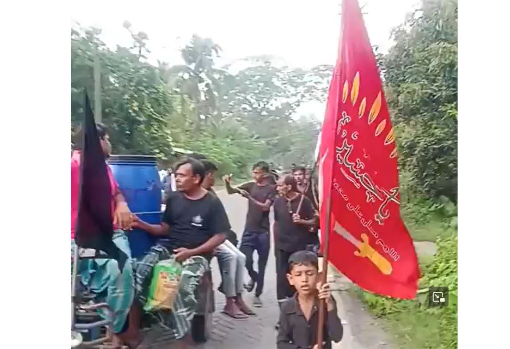 فيديو / مسيرة أربعينية الإمام الحسين (ع) في احدى قرى الهند