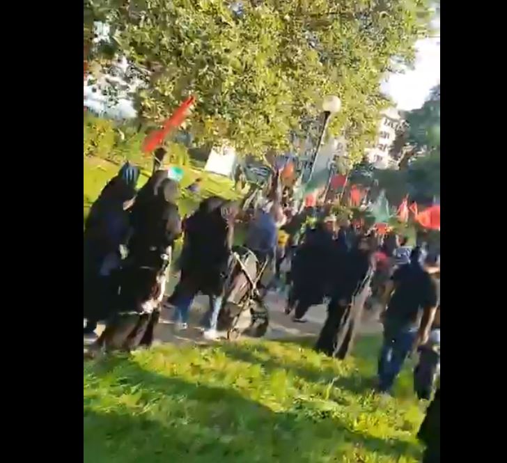 فيديو / مسيرة للشيعة المسلمين بمناسبة أربعينية الإمام الحسين (ع) في مدينة "فرانكفورت" الألمانية