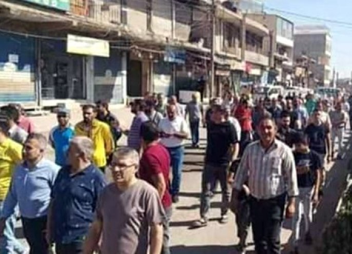 مظاهرات احتجاجية بريف الحسكة ضد ميليشيا 'قسد'