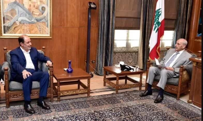 Pinuno ng opisina ng Dakilang Ayatollah Sistani ay nakipagkita kay Nabih Berri sa Lebanon