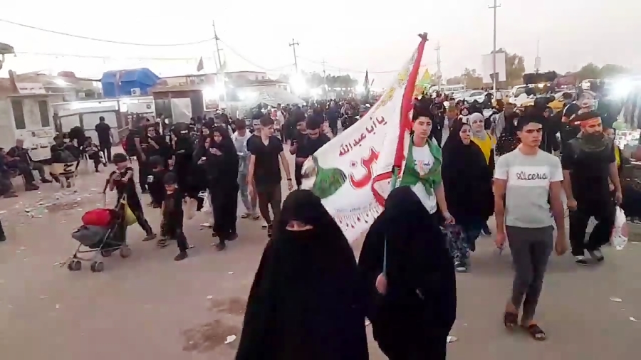 ویدیو | صبح شنبه ۱۶ صفر، مسير نجف به كربلا