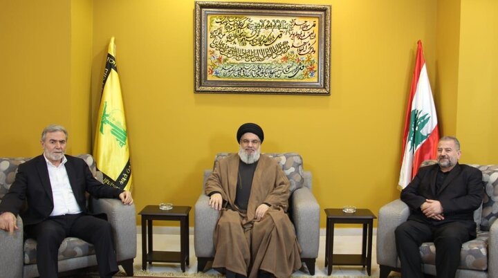 السيد حسن نصر الله یستقبل "النخالة" والعاروري لبحث التهديدات الإسرائيلية الأخيرة