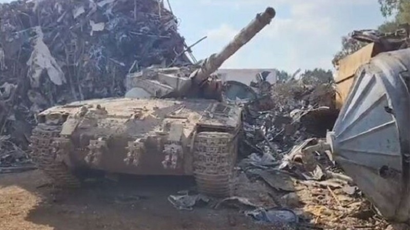  На одной из баз сионистской армии угнали танк