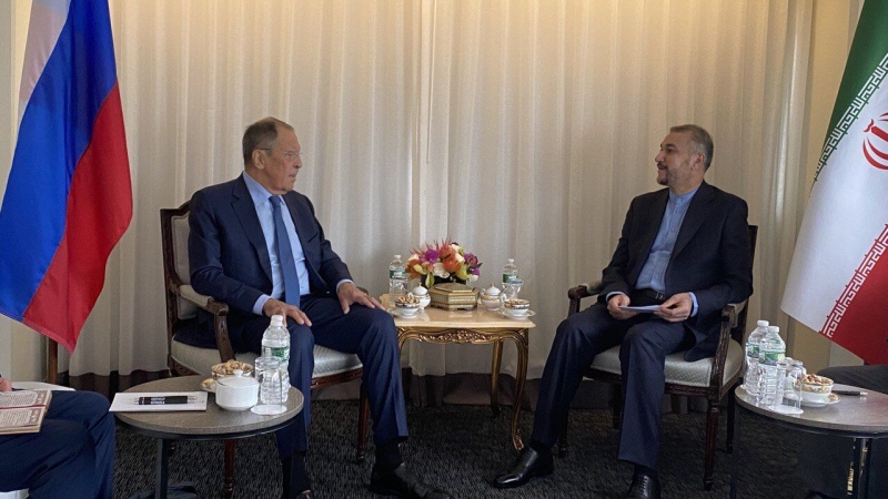 Консультации министров иностранных дел Ирана и России на полях заседания Генеральной Ассамблеи ООН в Нью-Йорке