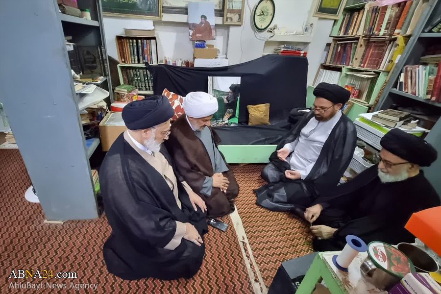 Photos: Representatives of Qom seminary attend at house of late Ayatollah Khersan