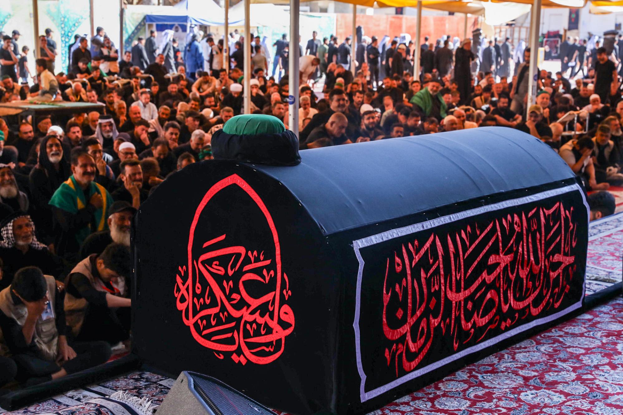 Believers perform mourning and Ziyarat rituals in commemoration of Imam al-Askari martyrdom 