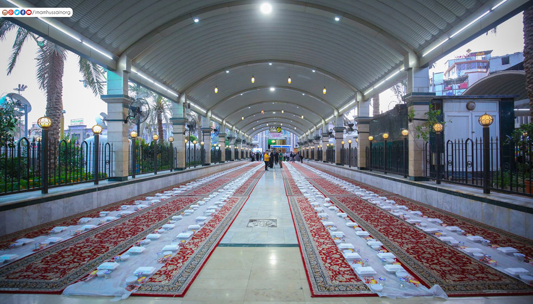 أكثر من 3 آلاف زائر من دول مختلفة علی مائدة الامام الحسين عليه السلام