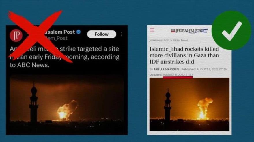 Les médias israéliens utilisent une fausse photo pour rapporter une attaque contre l'Iran