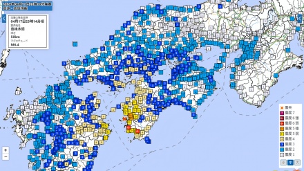 愛媛県と高知県で震度6弱；愛媛・高知・大分で8人負傷、住宅破損や国道に落石