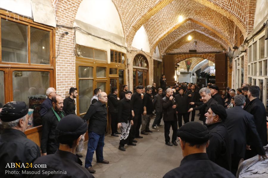 Photos: Imam Ali mourning ceremony held at Tabriz historical bazaar