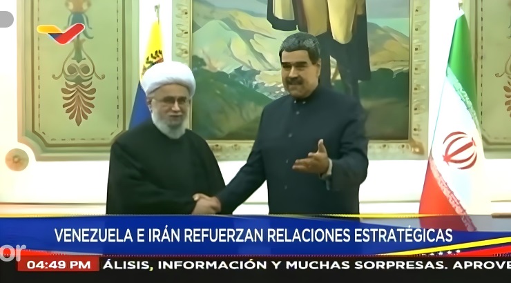 Ayatollah Ramazani's meeting with Nicolás Maduro released on Venezuelan state television