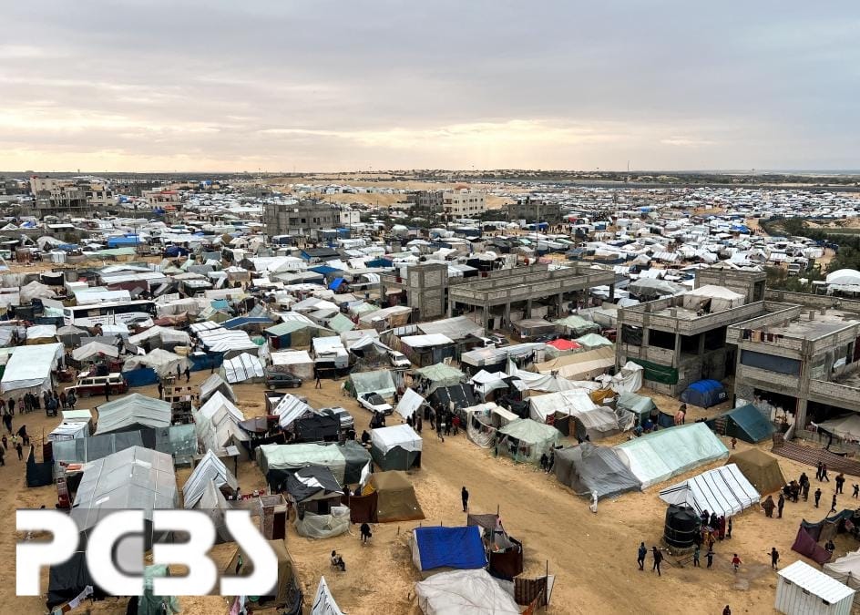 Palestinian statistics bureau: 1.1 million citizens in Rafah