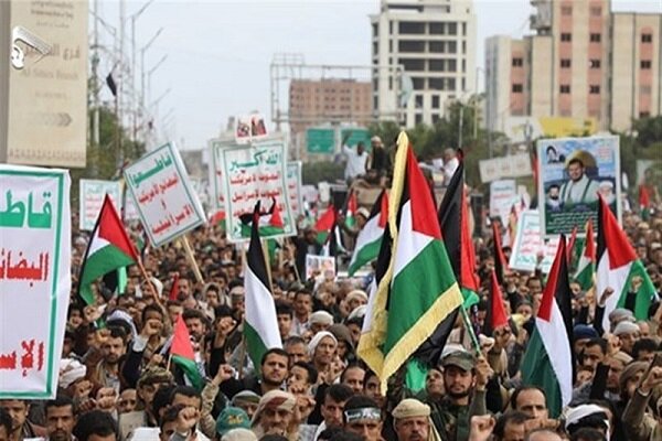 اليمن ... مسيرات حاشدة في صعدة نصرة لغزة