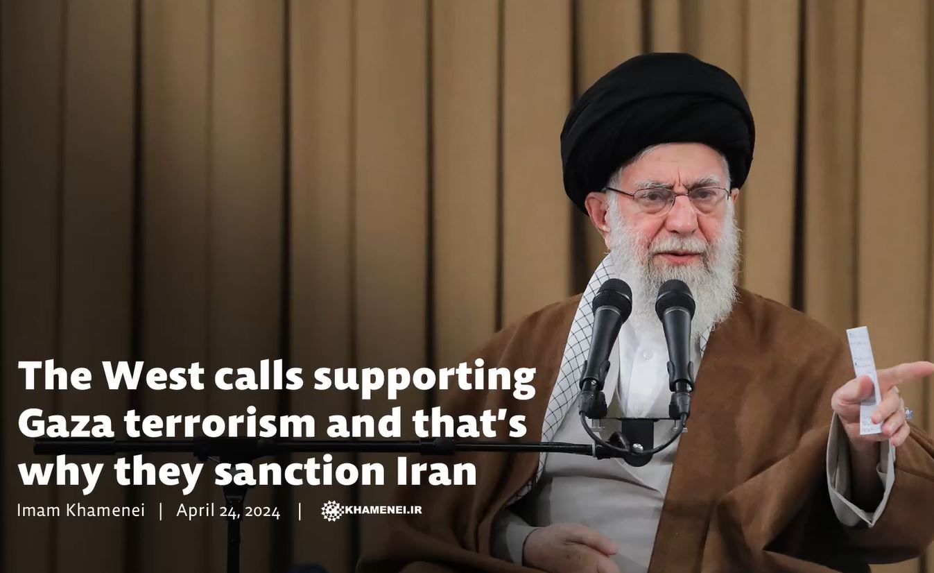 Video: West calls supporting Gaza terrorism and that’s why they sanction Iran