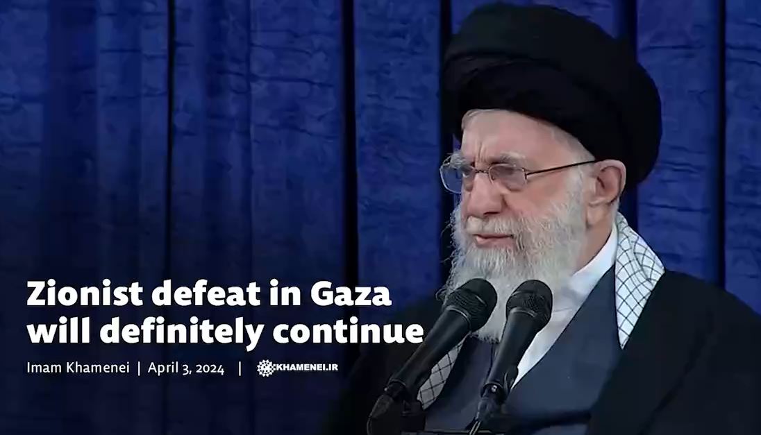 Video: Zionist defeat in Gaza will definitely continue - Imam Khamenei